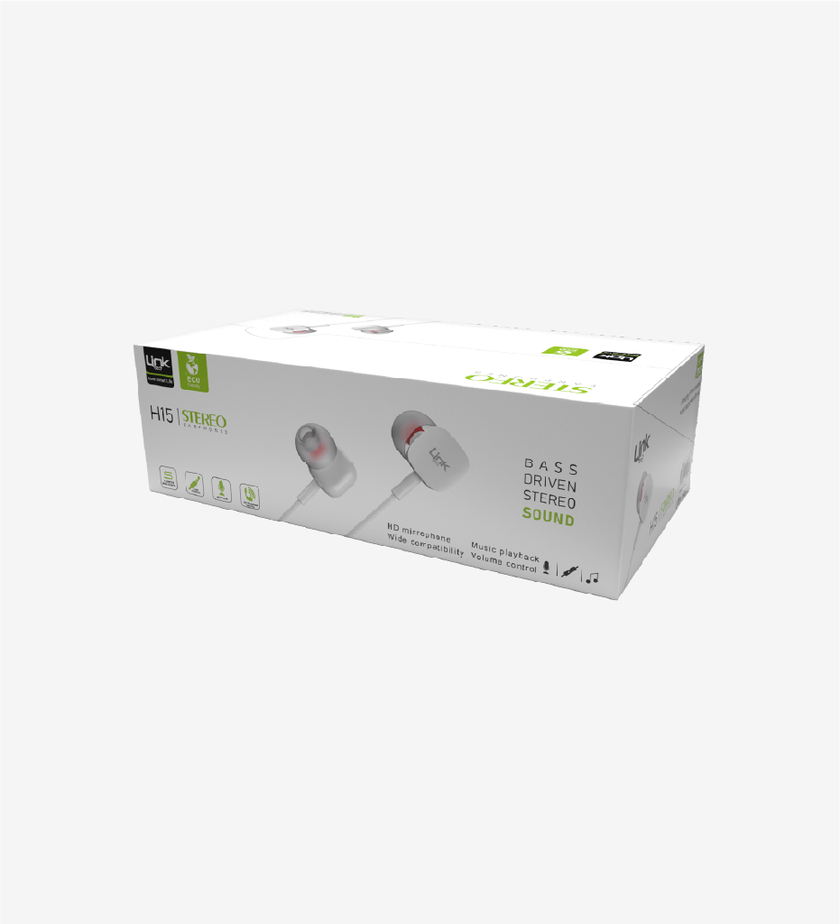 H15 Kulak İçi Kablolu Mikrofonlu Kulaklık 40'lı Paket