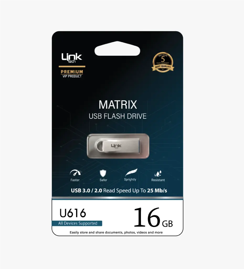 Premium Matrix Metal 16GB USB Flash Bellek