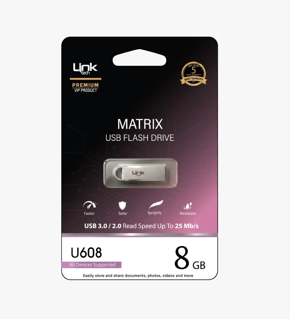 Premium Matrix Metal 8GB USB Flash Bellek