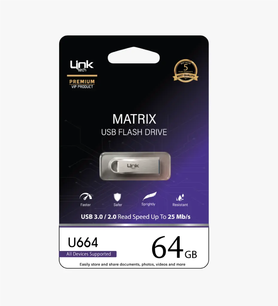Premium Matrix Metal 64GB USB Flash Bellek