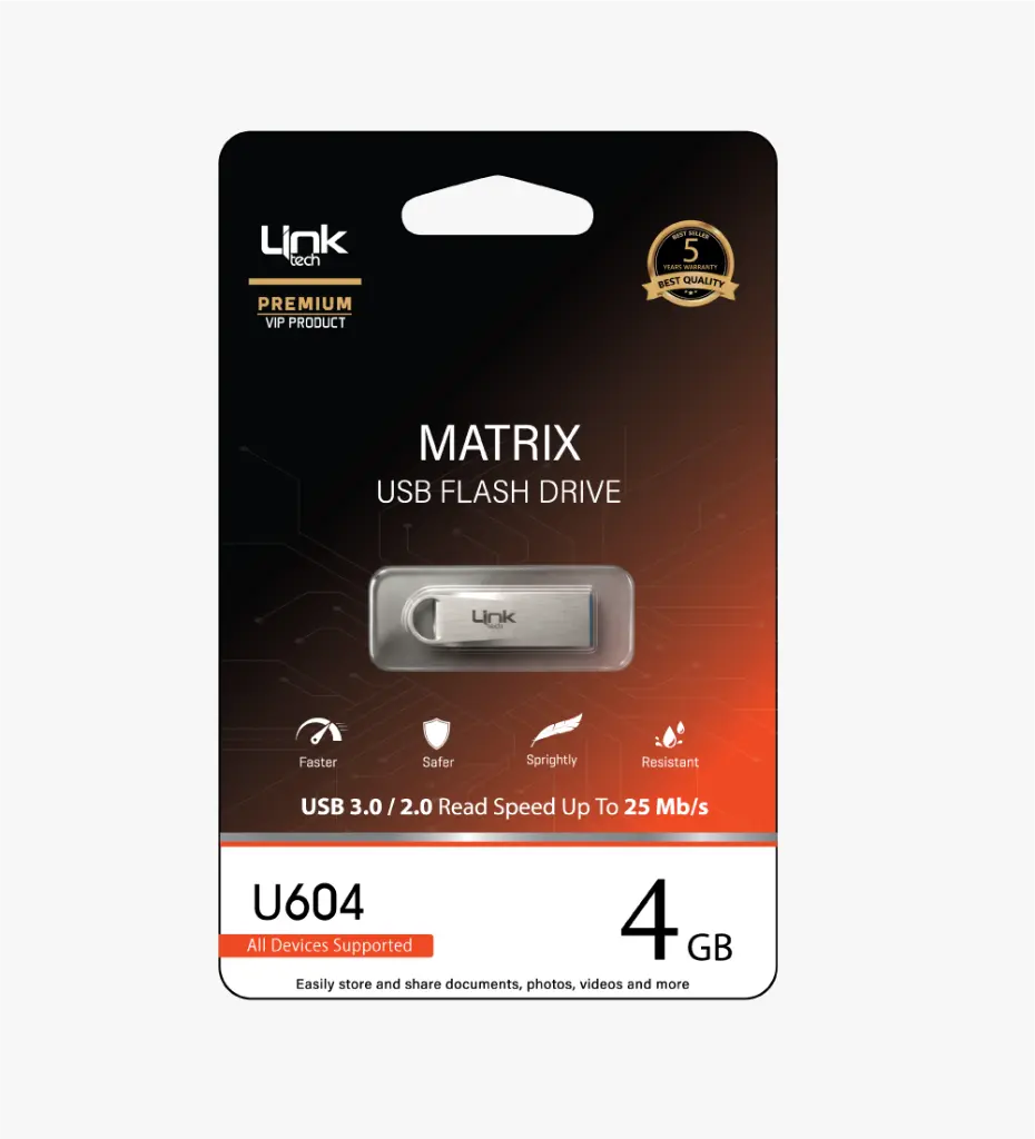 LinkTech MATRIX Premium Metal 25mb/s USB Flash Package