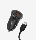 C485 ECO Friendly Dual PD 20W Car Charger With Lightning Cable