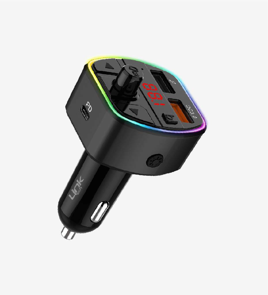 GP14 Premium Triple Charging PD  & QC3.0 38w 5.0 Bluetooth FM Transmitter