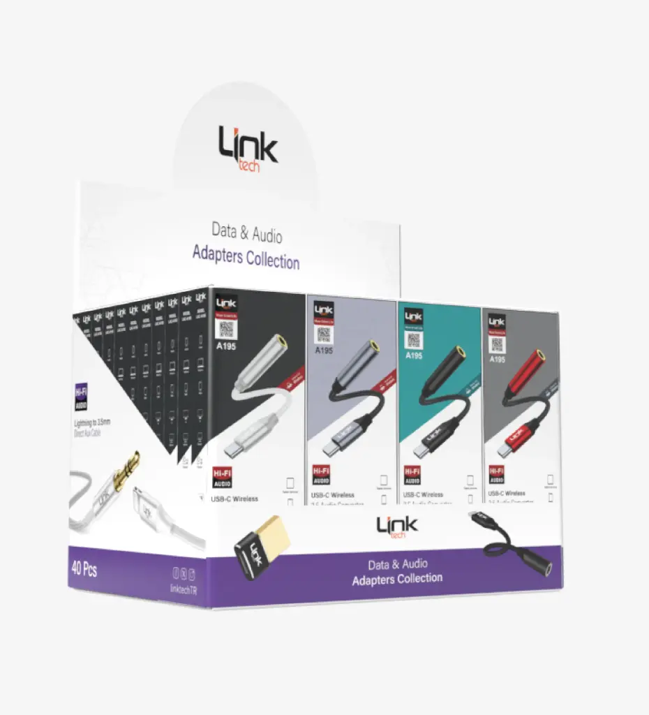 A195 Tip-C → 3.5mm AUX Jakı Adaptörü 40'lı Paket