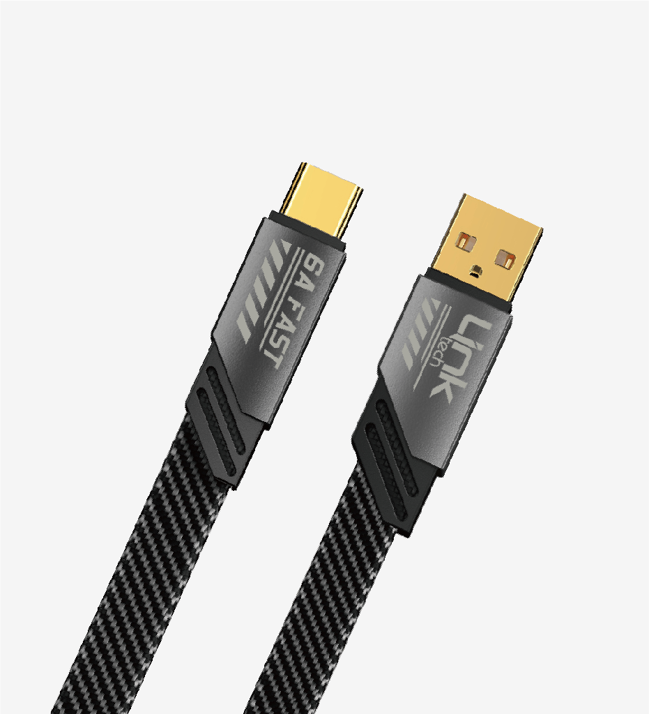 K470 Mecha Style 120cm 6A USB-A → Type-C Fast Charging Cable