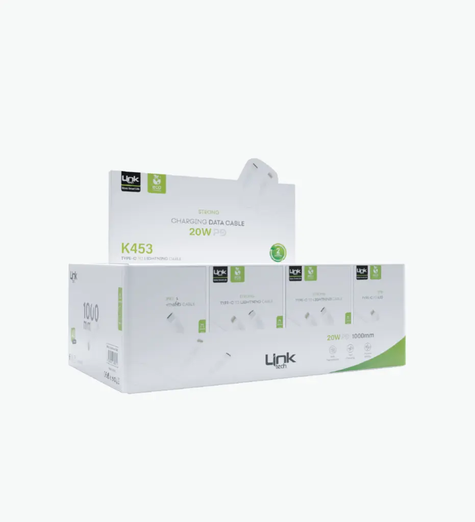 K453e Strong 1M PD 20W Type-C → Lightning ECO Friendly Charging Cable Package