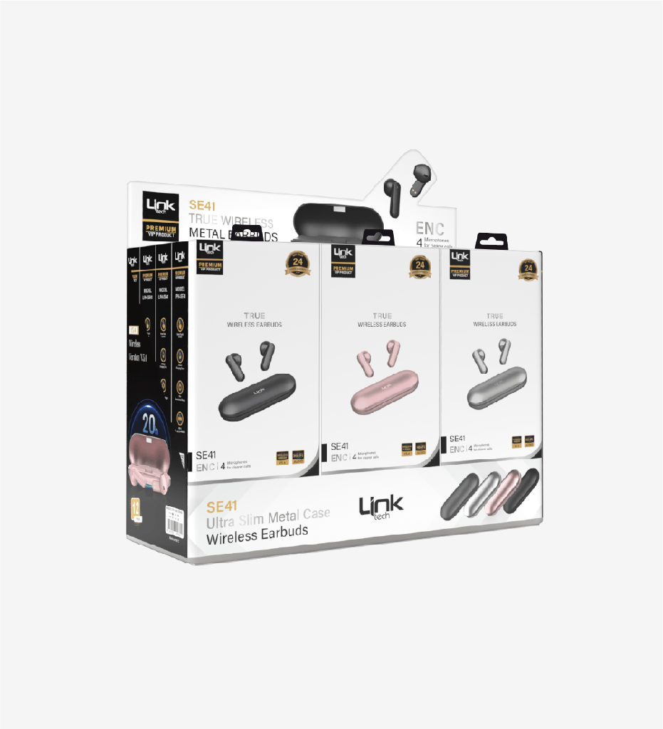 SE41 Premium TWS Ultra İnce Kutulu Kablosuz Kulaklık 12'li Paket