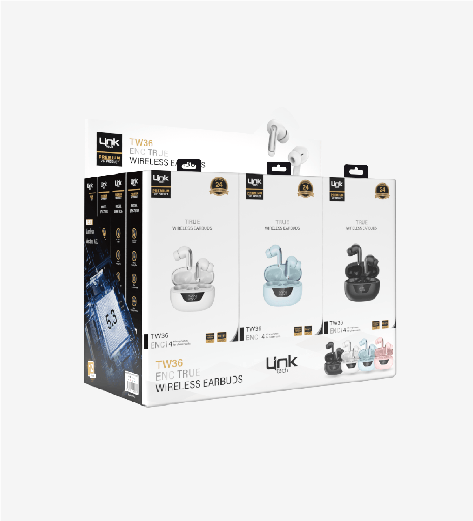TW36 Premium IPX4 Sertifikalı ENC TWS Bluetooth Kulaklık 12'li Paket