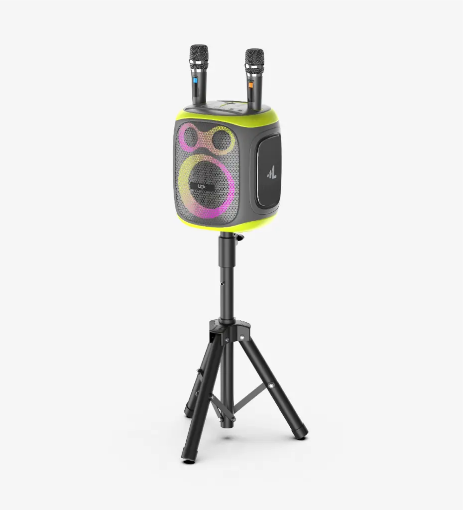 M421 Premium 120W Extra Bass Bluetooth Speaker with Two Wireless Microphone