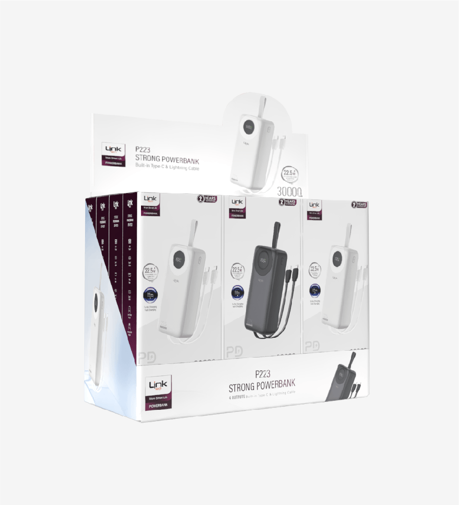 P223 Strong 22.5W 30000mAh Powerbank (12 Pieces)