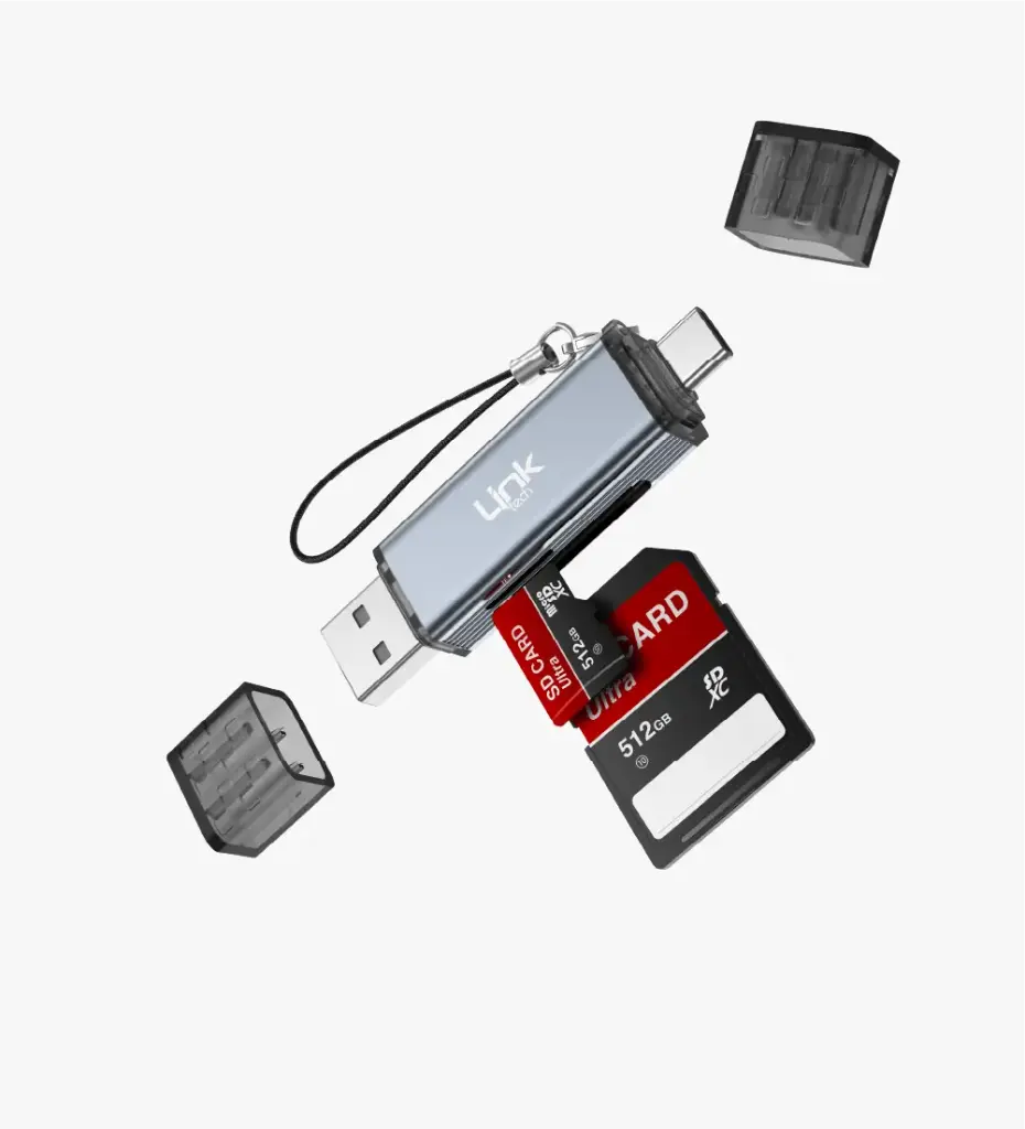 A207 USB-A / USB-C Hafıza Kart Okuyuculu Dönüştürücü