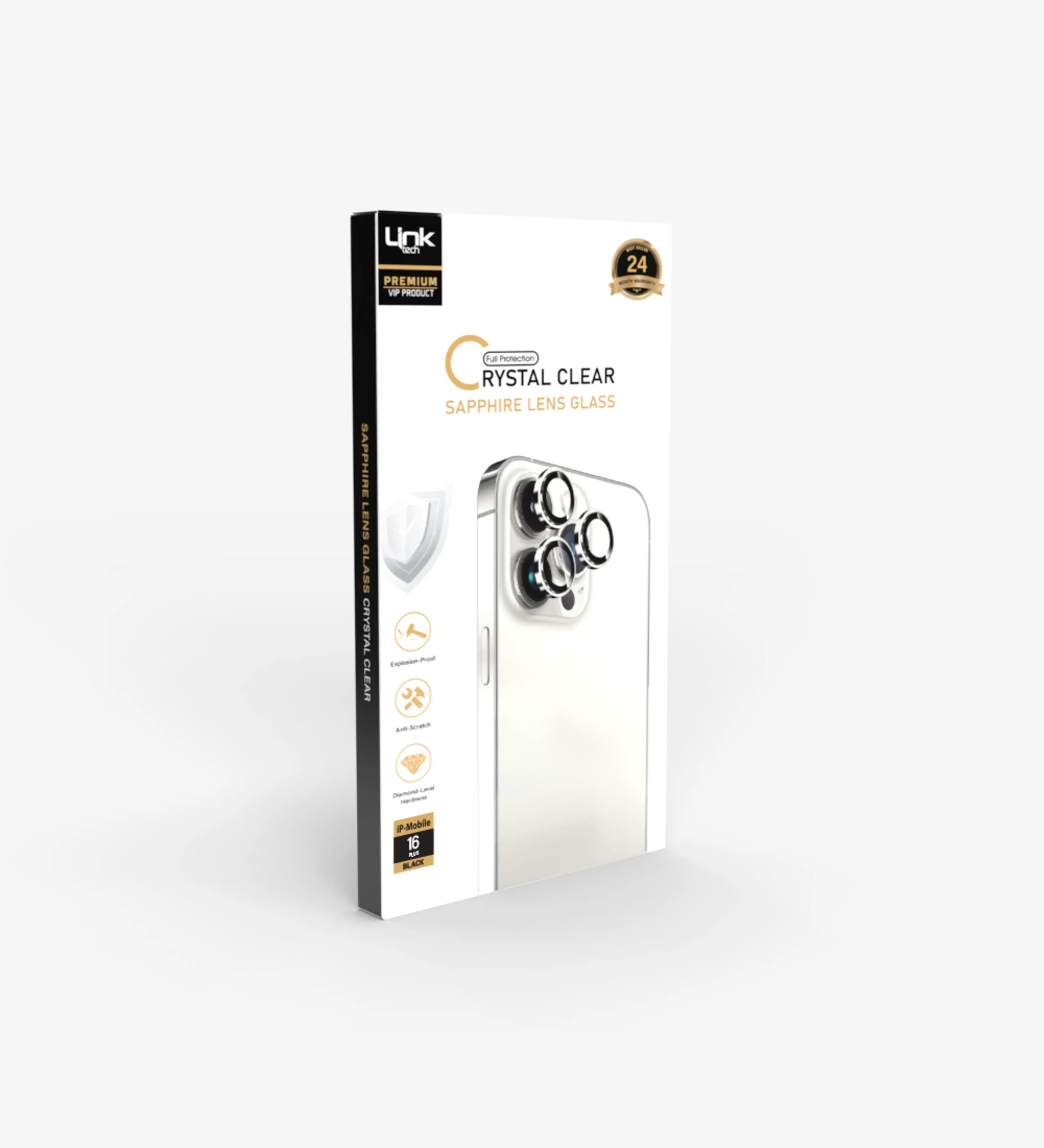 Sapphire Glass Lens Protector for iPhone 16 / 16 Plus