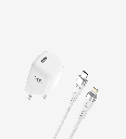 G821 Premium 20W Işıklı USB-C Lightning Kablolu Akıllı Mini Şarj Aleti