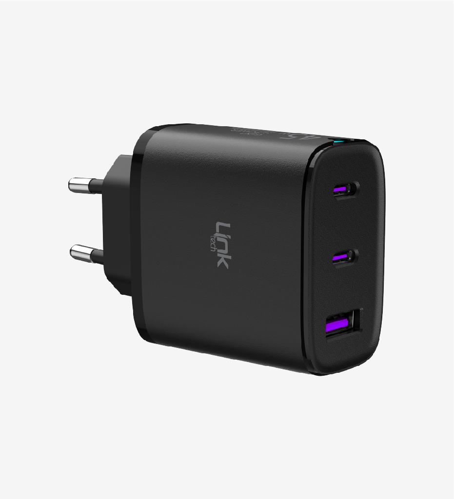 C317 Strong GaN 3 Ports 45W Fast Charger Adapter