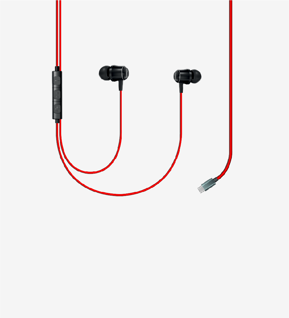 H535 Premium Ekstra Bas Kulak İçi Type-C Kablolu Kulaklık