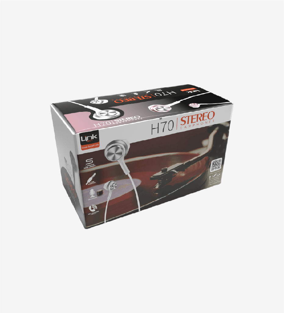H70 Mikrofonlu Yüksek Baslı Kulak İçi Kablolu Kulaklık 20'li Paket