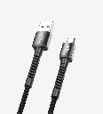 K551 Safe & Fast 1m Braided Metal Head Micro USB Charging Cable