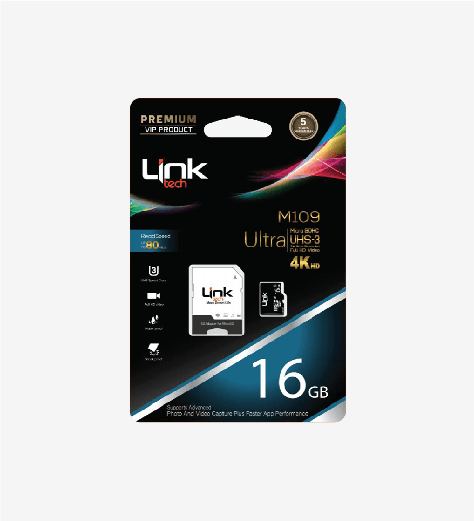 M109 Premium 16GB Micro SD 4K Ultra Memory card
