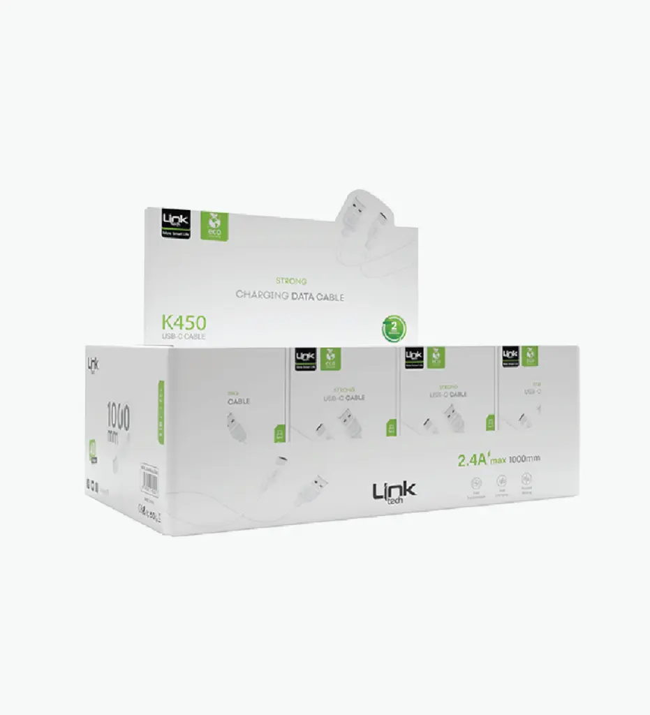 K450e Strong 1M 3A USB-A → Type-C ECO Friendly Charging Cable Package