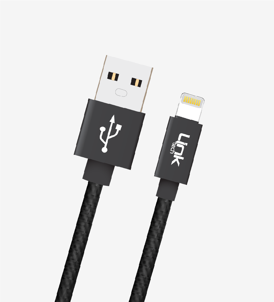 K544 Safe 30cm Metal Head iPhone Charger Cable