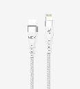 K650 Premium MFi Lisanslı 27W Örgülü Metal Başlı USB-C'den Lightning 'e Şarj Kablosu