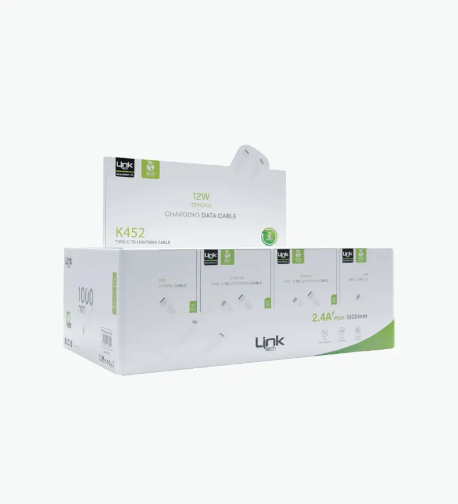 K452e Strong 1M 2.4A 12W Type-C → Lightning ECO Friendly Charging Cable Package