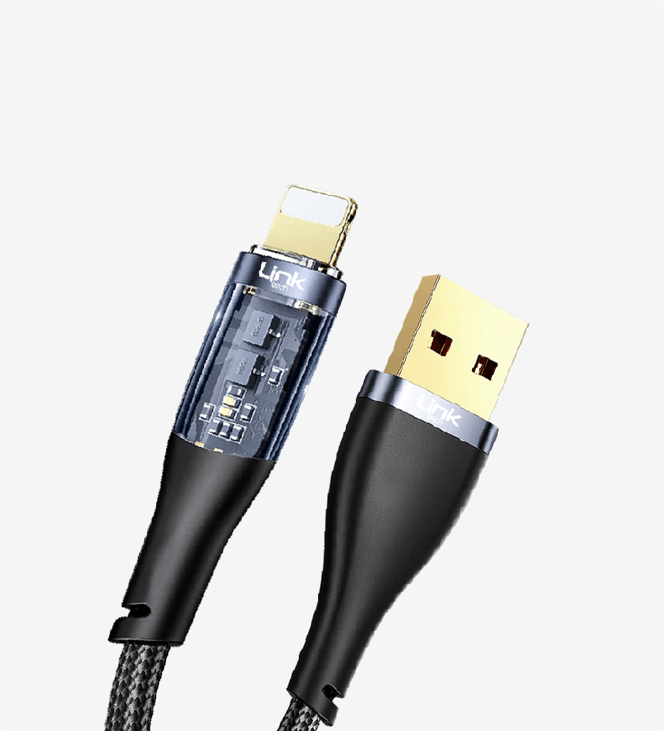 K672 Transparent 130cm 3A USB-A → Lightning Data Cable