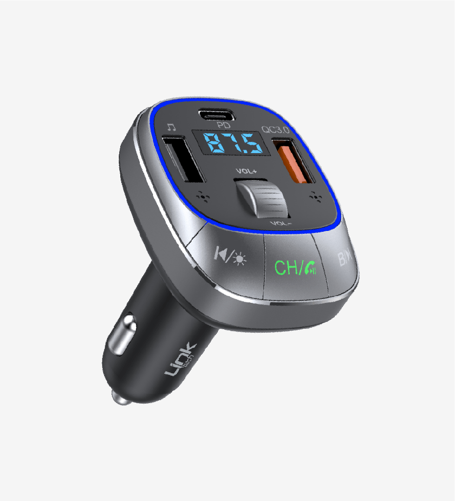 GF17 Premium Dual Port PD  & QC3.0 48w 5.0 Bluetooth FM Transmitter