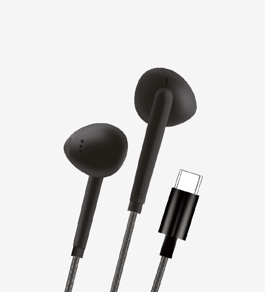 H36  Kulak İçi Tip-C Kablolu Mikrofonlu Kulaklık