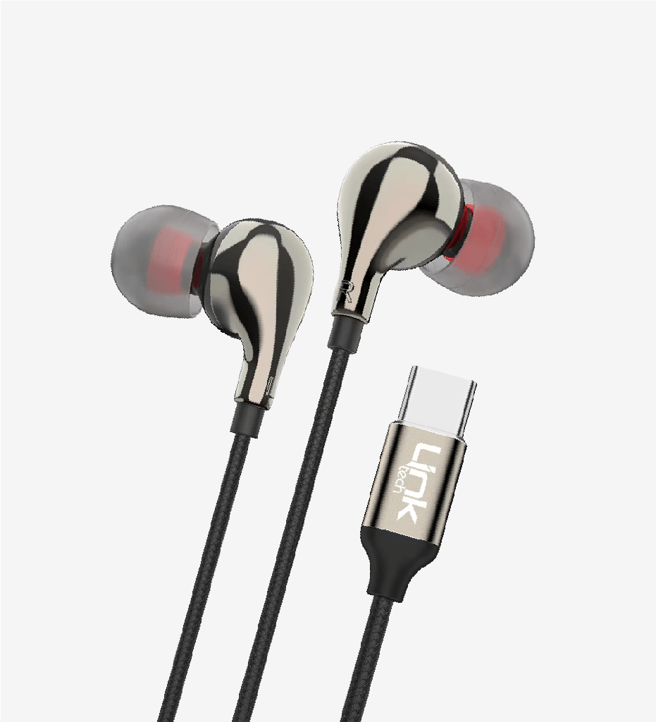 E84 Type-C HD Sound Metal in-Ear Cable Earphone