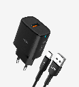 C303 Strong 18W USB-A Tip-C Kablolu Hızlı Şarj Adaptörü