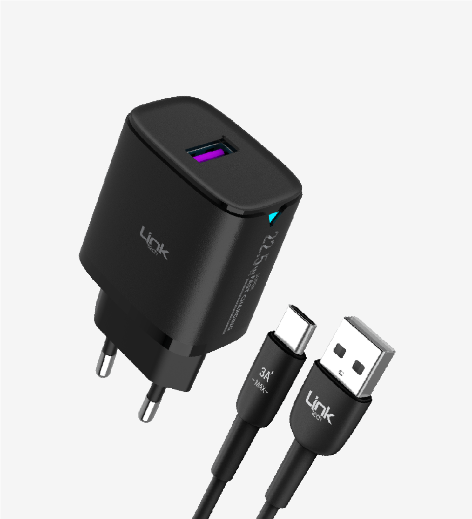 C306  Safe Tip-C Kablolu 22.5W Hızlı Şarj Adaptörü