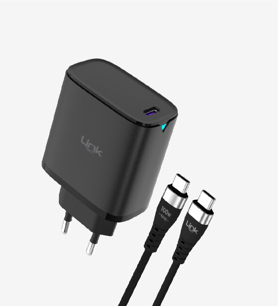 C316 Safe GaN USB-C to USB-C Kablolu 45W Hızlı Şarj Aleti