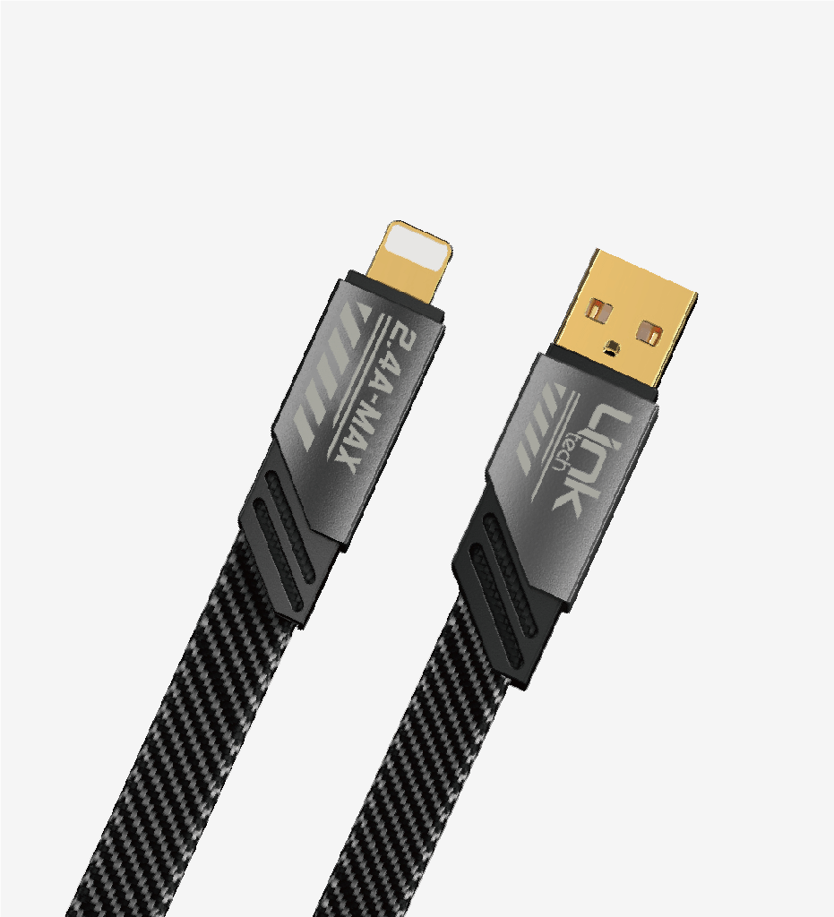 K471 Mecha Style 120cm 2.4A USB-A → Lightning Fast Charging Cable