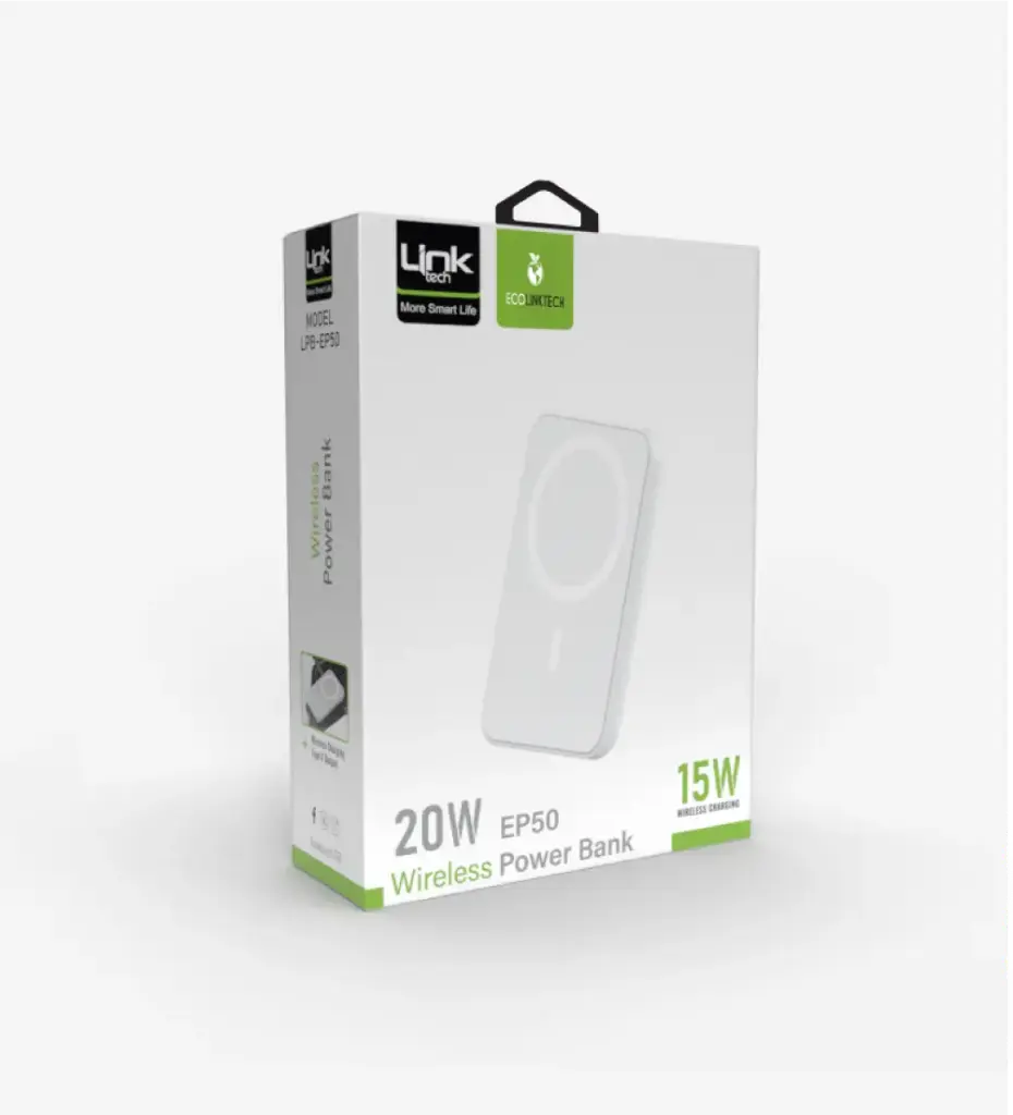 EP50 Strong ECO Friendly 5000 mAh 15W Wireless Powerbank