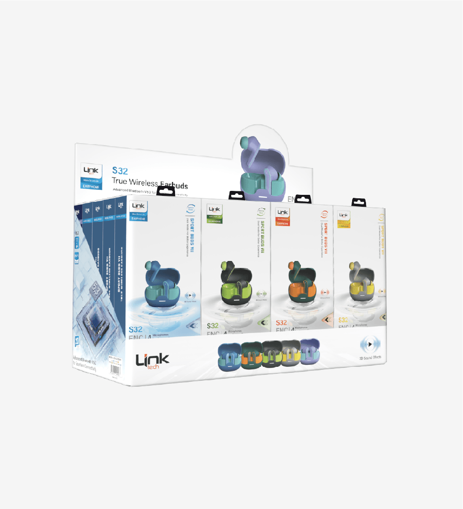 S32 ENC Gaming Bluetooth Earphone (20 Pieces)