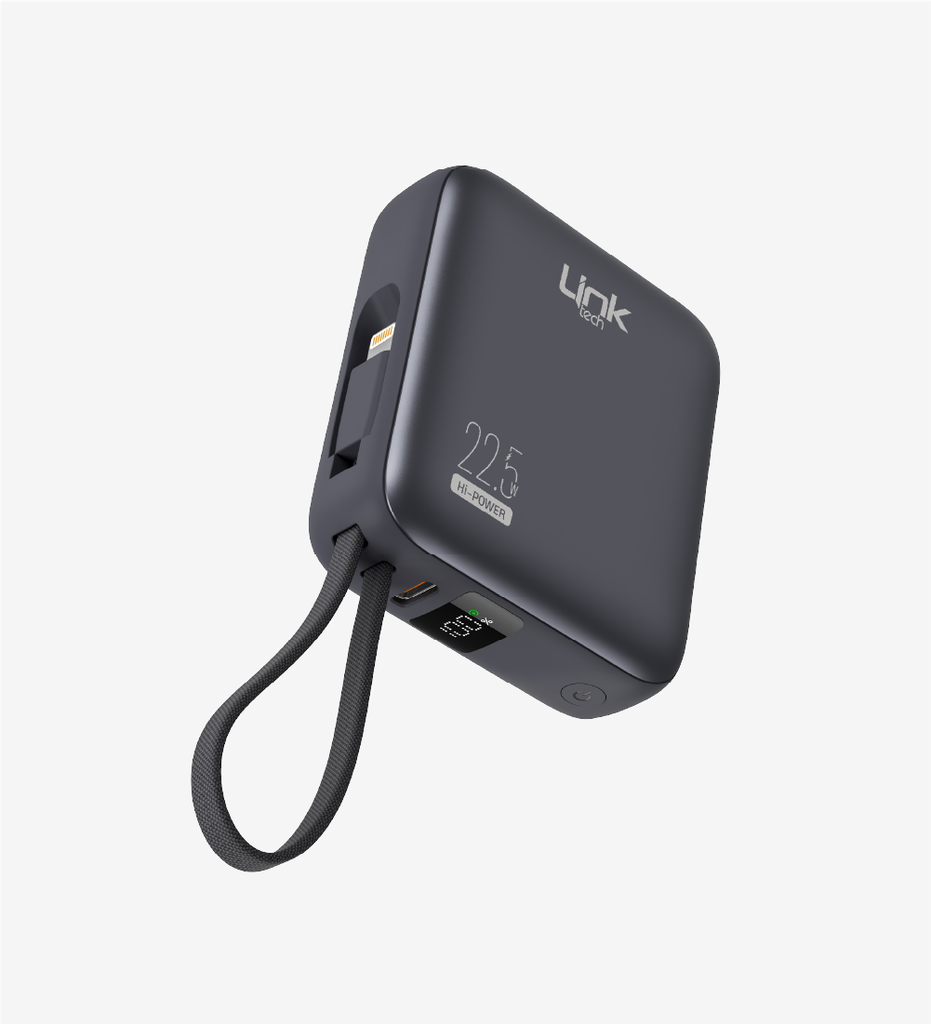 PD22 Premium Hızlı Şarj 22.5W Dahili Kablolu 10.000 mAh Powerbank