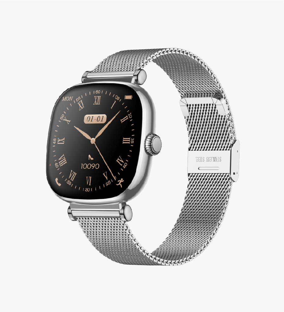 Linktech S108 Premium Super Amoled Akıllı Saat - Gümüş