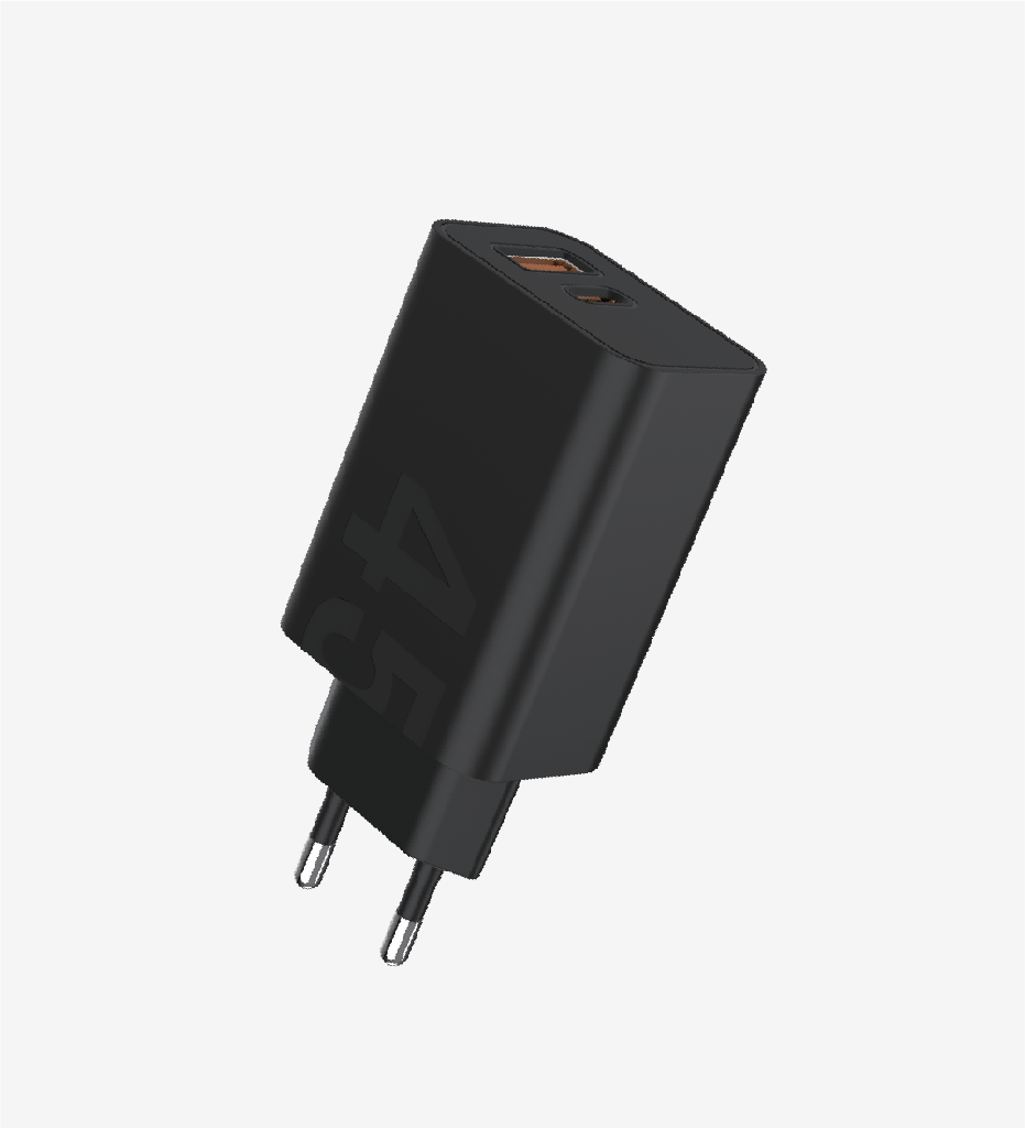 T462e Strong Çevre Dostu 45W PD Çift Port Hızlı Şarj Başlığı 