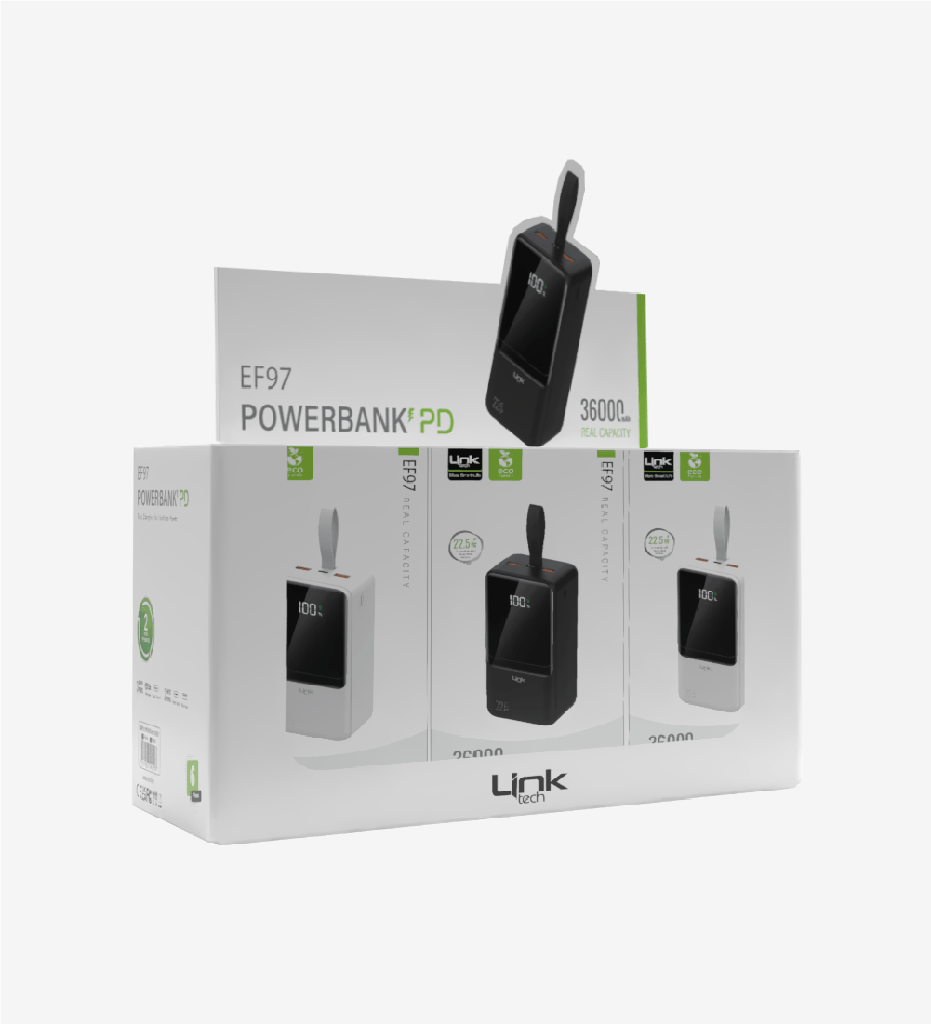EF97 Strong 22.5W ECO Friendly 36000mAh Powerbank (6 Pieces)