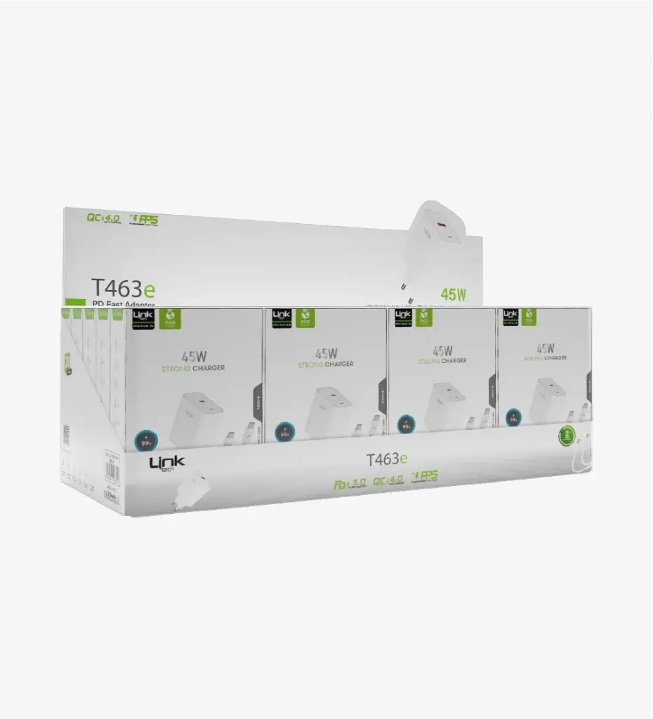 T463e Strong ECO Friendly 45W PD Fast Charger (20 Pieces)