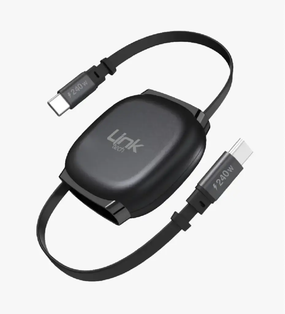 KN01 Fast 240W Type-C to Type-C Magnetic Retractable Cable