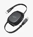 KN02 Hızlı 30W Tip-C - Lightning Manyetik Geri Çekilebilir Şarj Kablosu