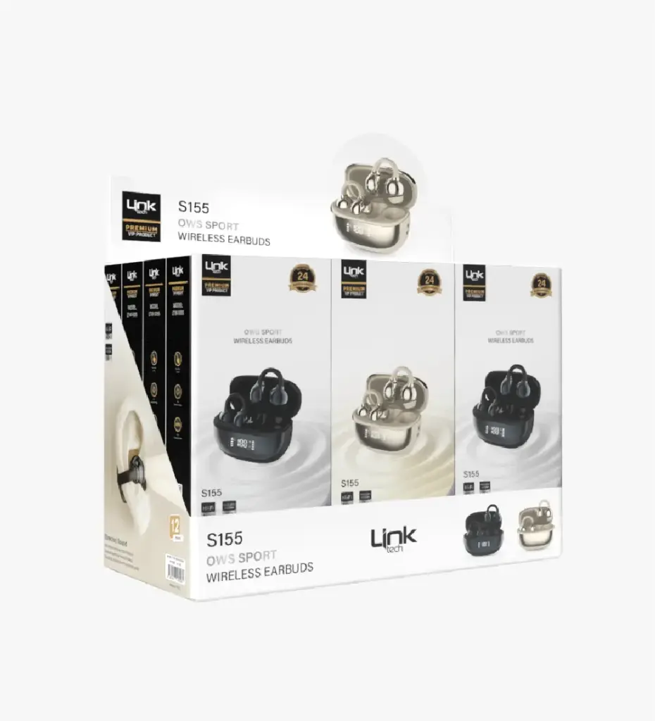 S155 Açık Kulak Klipsli Kablosuz Kulaklık  (12'li Paket)