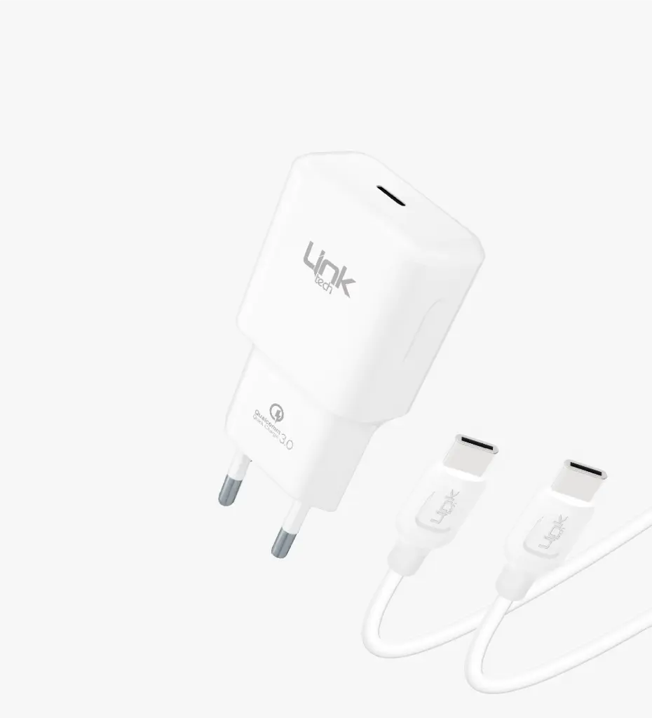 T465e Strong 20W ECO Dostu Şarj Cihazı ve 60W Type-C - Type-C Kablo