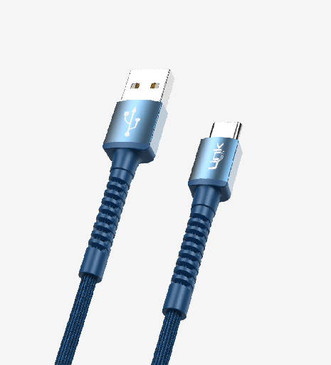 [LCA-K552] K552 Safe 3A Örgülü Metal Başlı USB Tip-C Şarj Kablosu