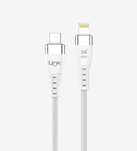 [LPK-K650] K650 Premium MFi Lisanslı 27W Örgülü Metal Başlı USB-C'den Lightning 'e Şarj Kablosu