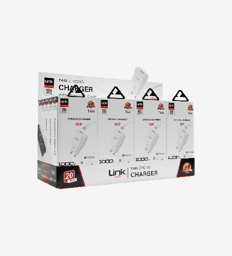 [LCT-T441/20PCS] T441 Strong 18W Mikro USB Kablolu Hızlı Şarj Aleti 20'li Paket