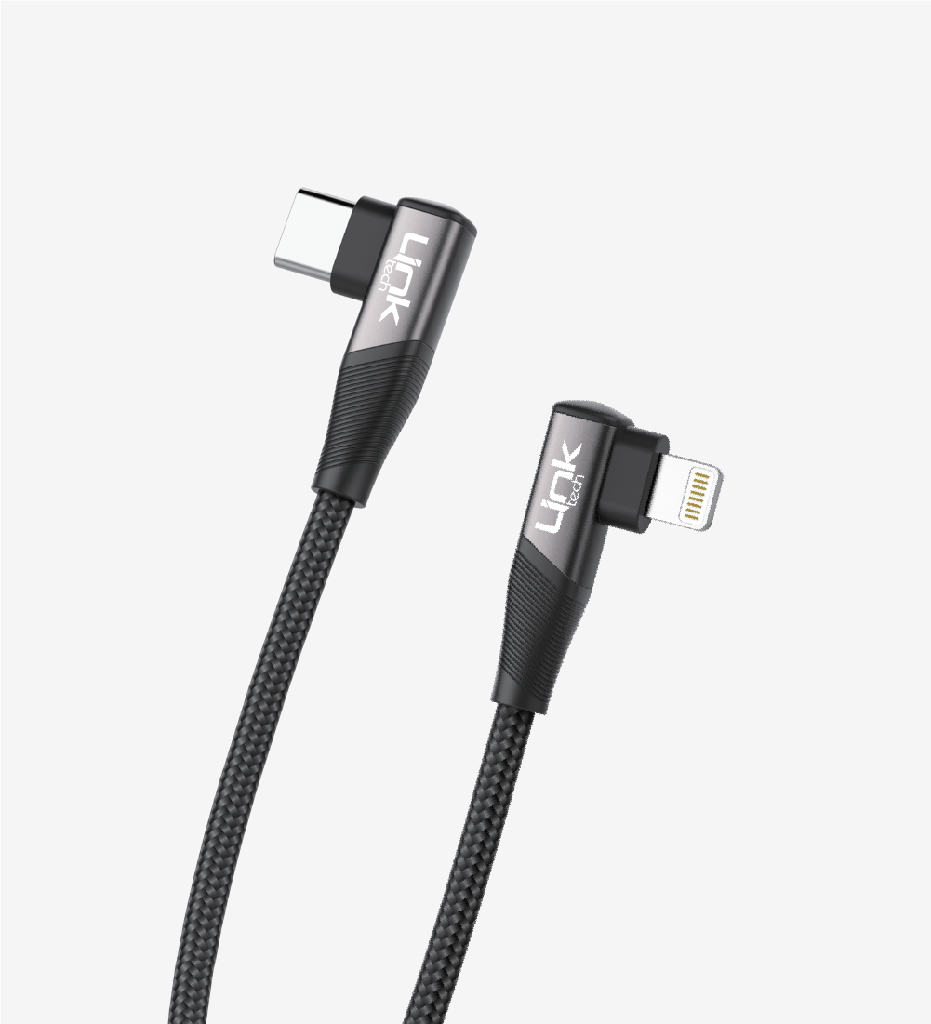 K596 Örgülü Dirsekli Metal Başlı 150cm Lightning - Type-C 30W Şarj