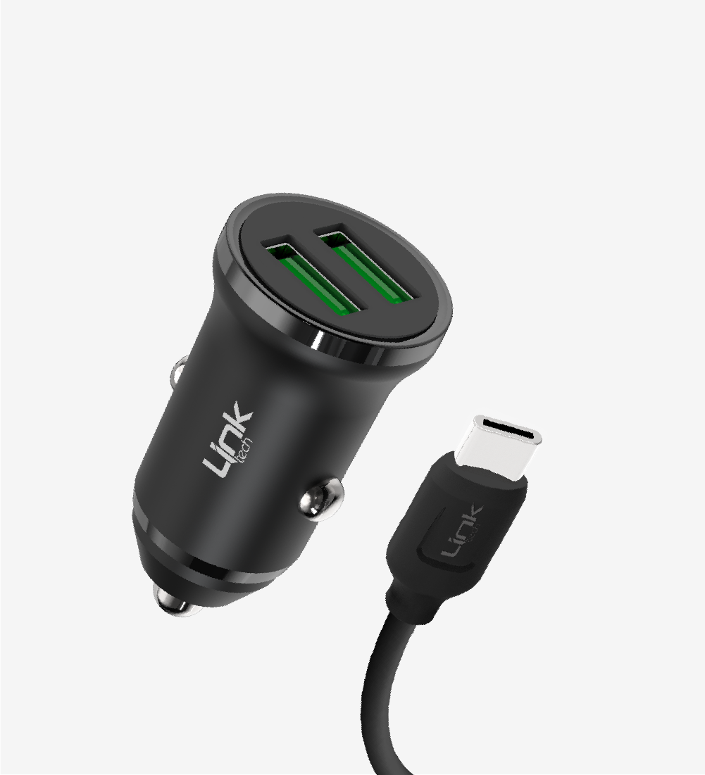 C483 ECO Çevre Dostu 12W USB-C Kablolu Araç Şarj Aleti